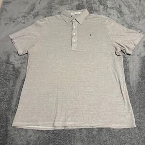 CRIQUET Mens XL Gray Organic Cotton Short Sleeve Polo Shirt